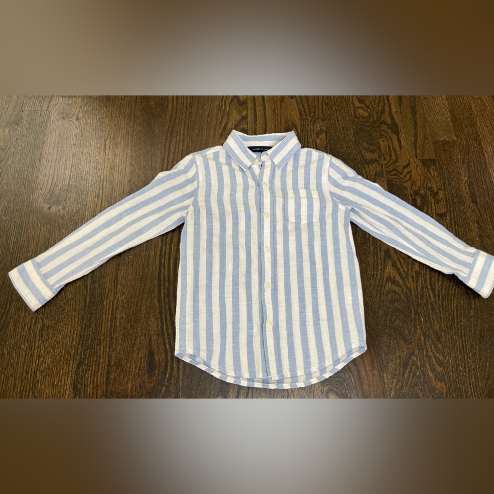 Janie and Jack Long Sleeve Button Down Shirt